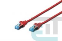 Патч-корд DIGITUS Сat.5e, SF-UTP, 2м, AWG 26/7, червоний (DK-1531-020/R) фото