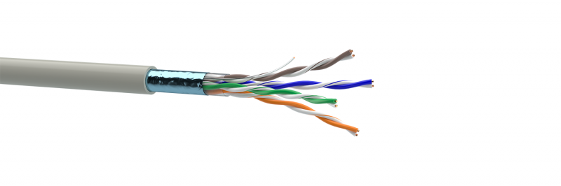 Патч-кабель КГПВонг-HFЭ-ВП (100) 4*2*0,48 (F/UTP-cat.5Е patch50 LSOH), 305м фото