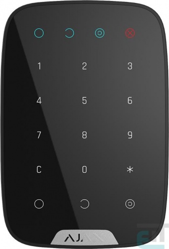 Бездротова сенсорна клавіатура Ajax KeyPad чорна (000005653) фото