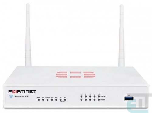 Міжмережевий екран Fortinet FWF-30E (FWF-30E-BDL) фото